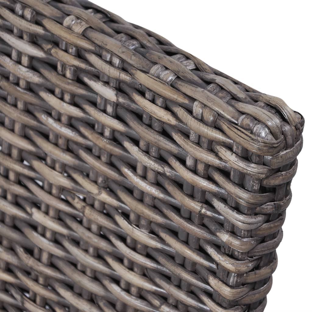 Eetkamerstoelen 6 st kubu rattan en mangohout bruin is nu te koop bij PeponiXL, paradijselijk wonen!