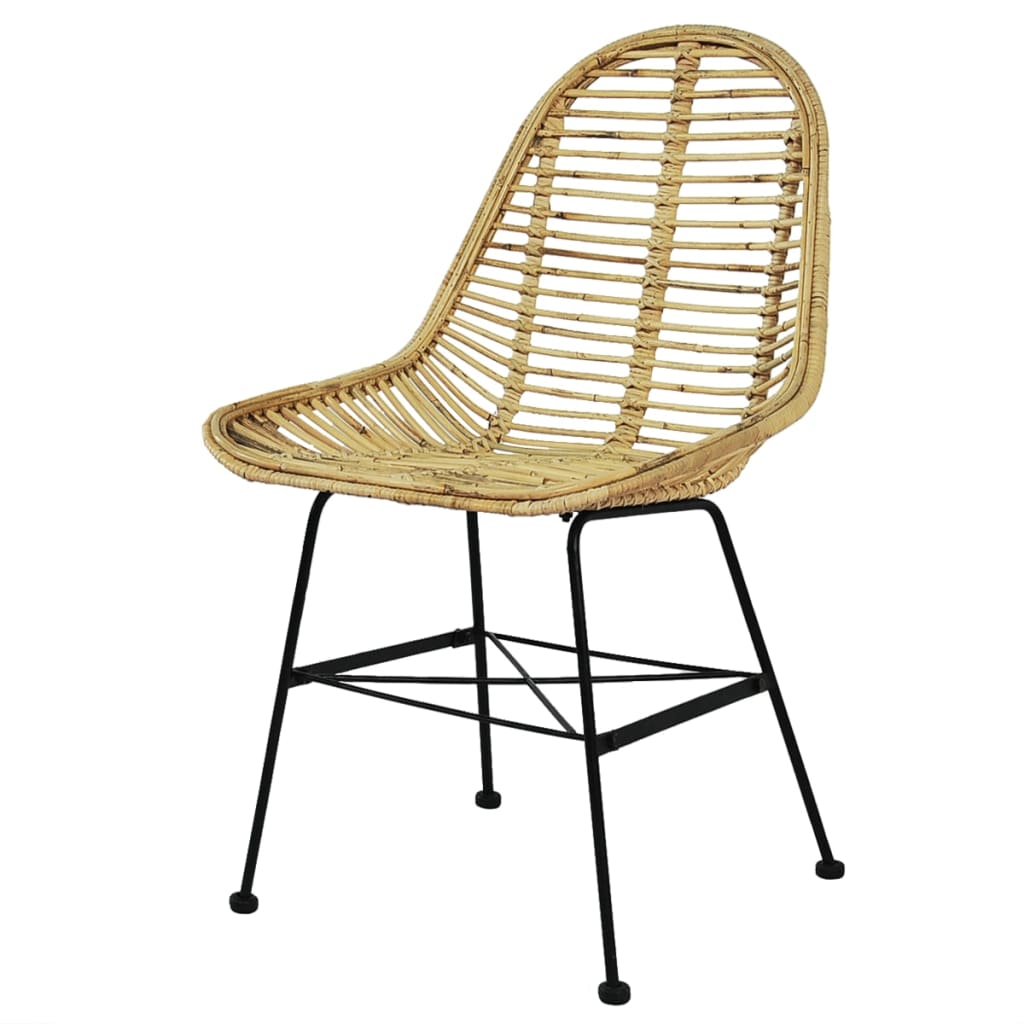 Eetkamerstoelen rattan natuurlijk 6 st is nu te koop bij PeponiXL, paradijselijk wonen!