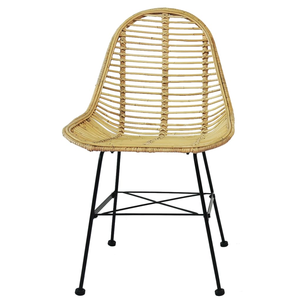 Eetkamerstoelen rattan natuurlijk 6 st is nu te koop bij PeponiXL, paradijselijk wonen!