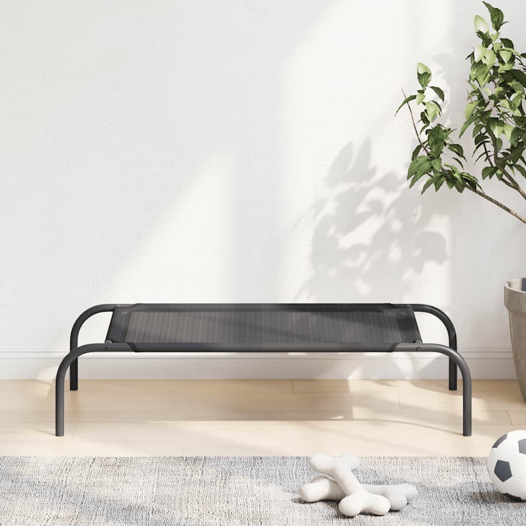 Hondenbed verhoogd S textileen zwart is nu te koop bij PeponiXL, paradijselijk wonen!