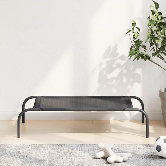 Hondenbed verhoogd S textileen zwart is nu te koop bij PeponiXL, paradijselijk wonen!