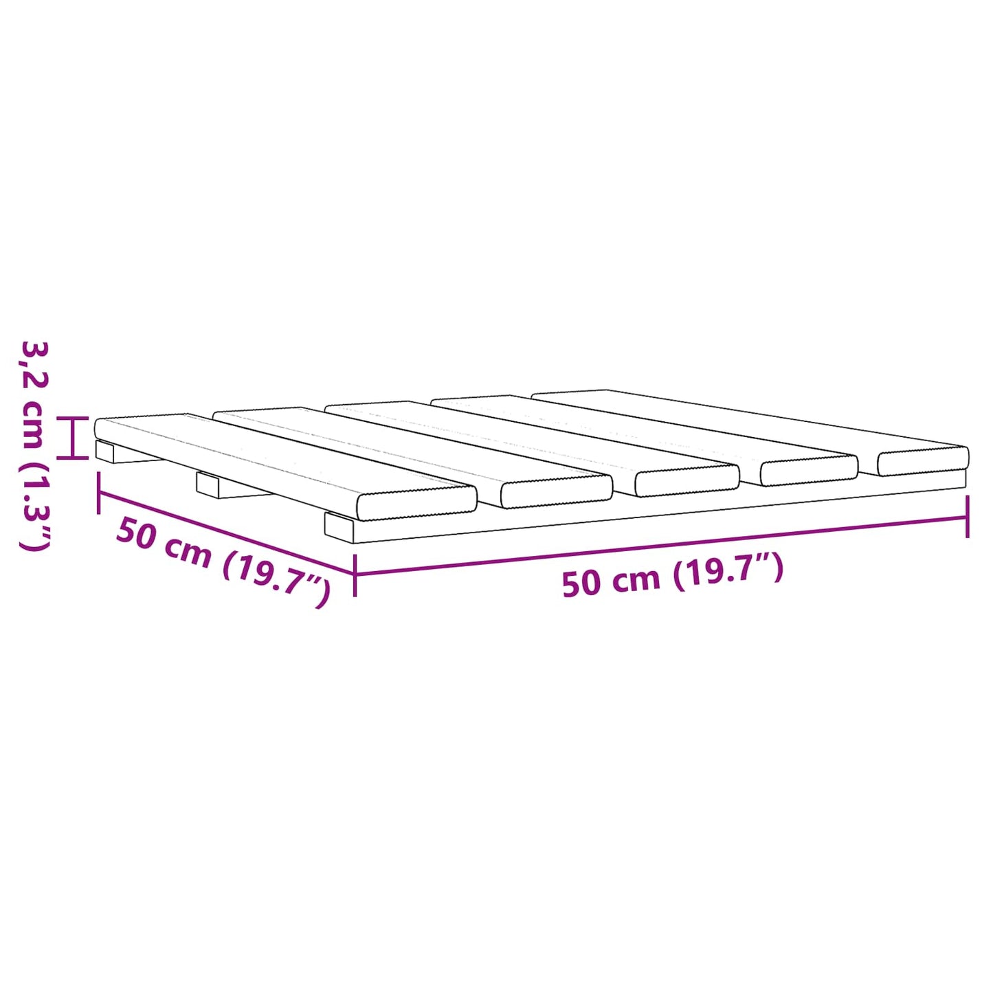 Terras Tegel 6 pcs Groen 50 x 50 cm is nu te koop bij PeponiXL, paradijselijk wonen!