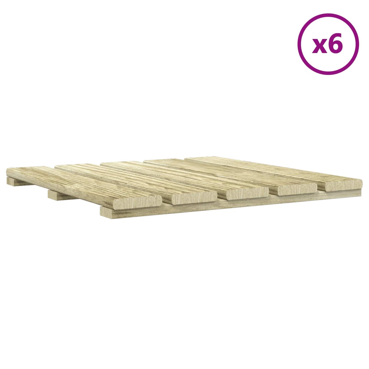 Terras Tegel 6 pcs Groen 50 x 50 cm is nu te koop bij PeponiXL, paradijselijk wonen!