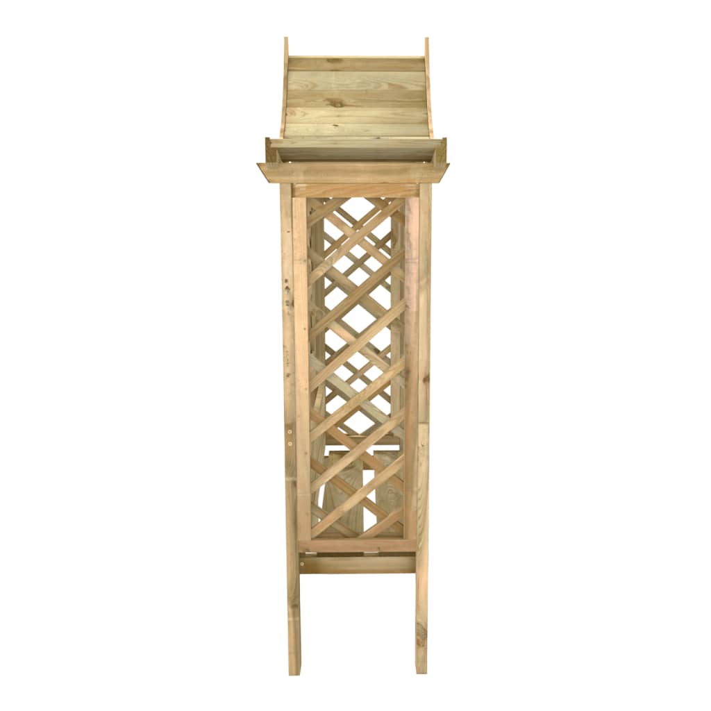 Pergola met dak en bank geïmpregneerd grenenhout is nu te koop bij PeponiXL, paradijselijk wonen!