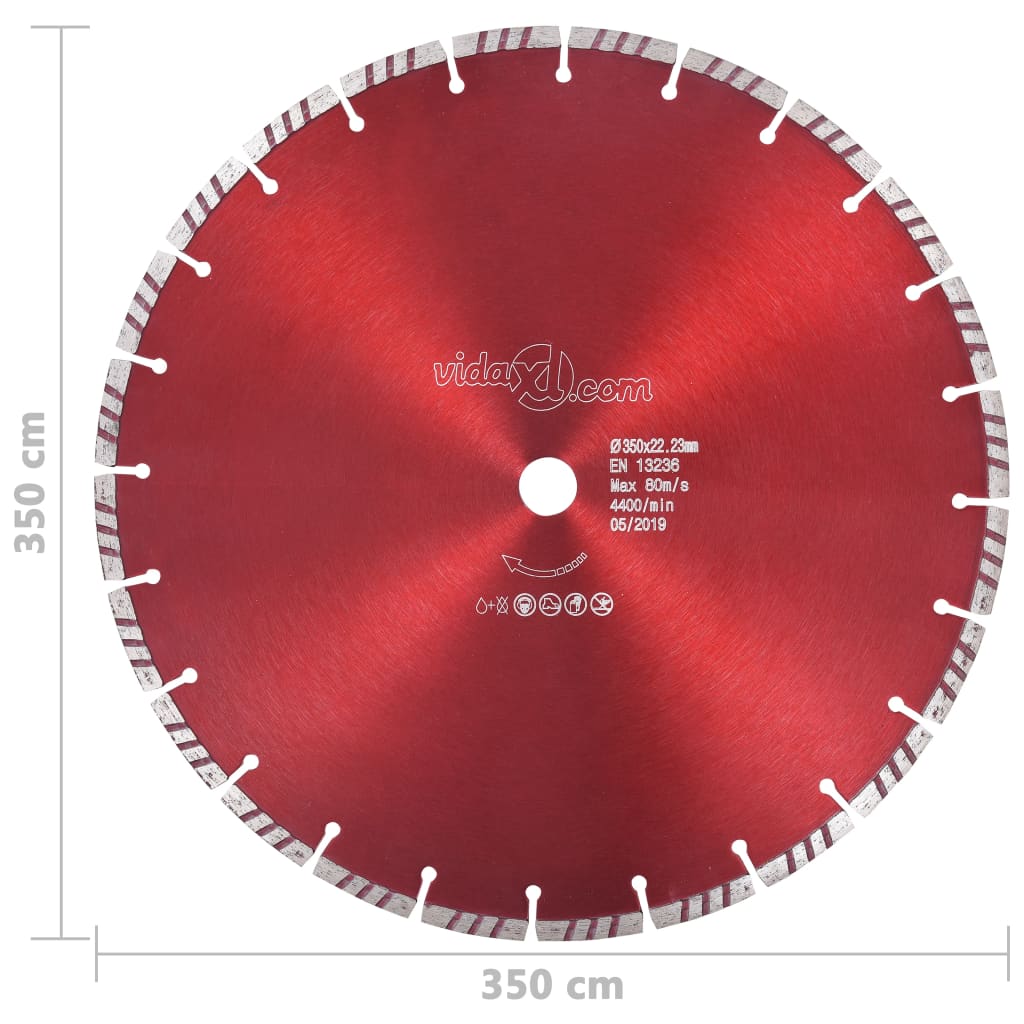 Diamantzaagblad met turbo 350 mm staal is nu te koop bij PeponiXL, paradijselijk wonen!