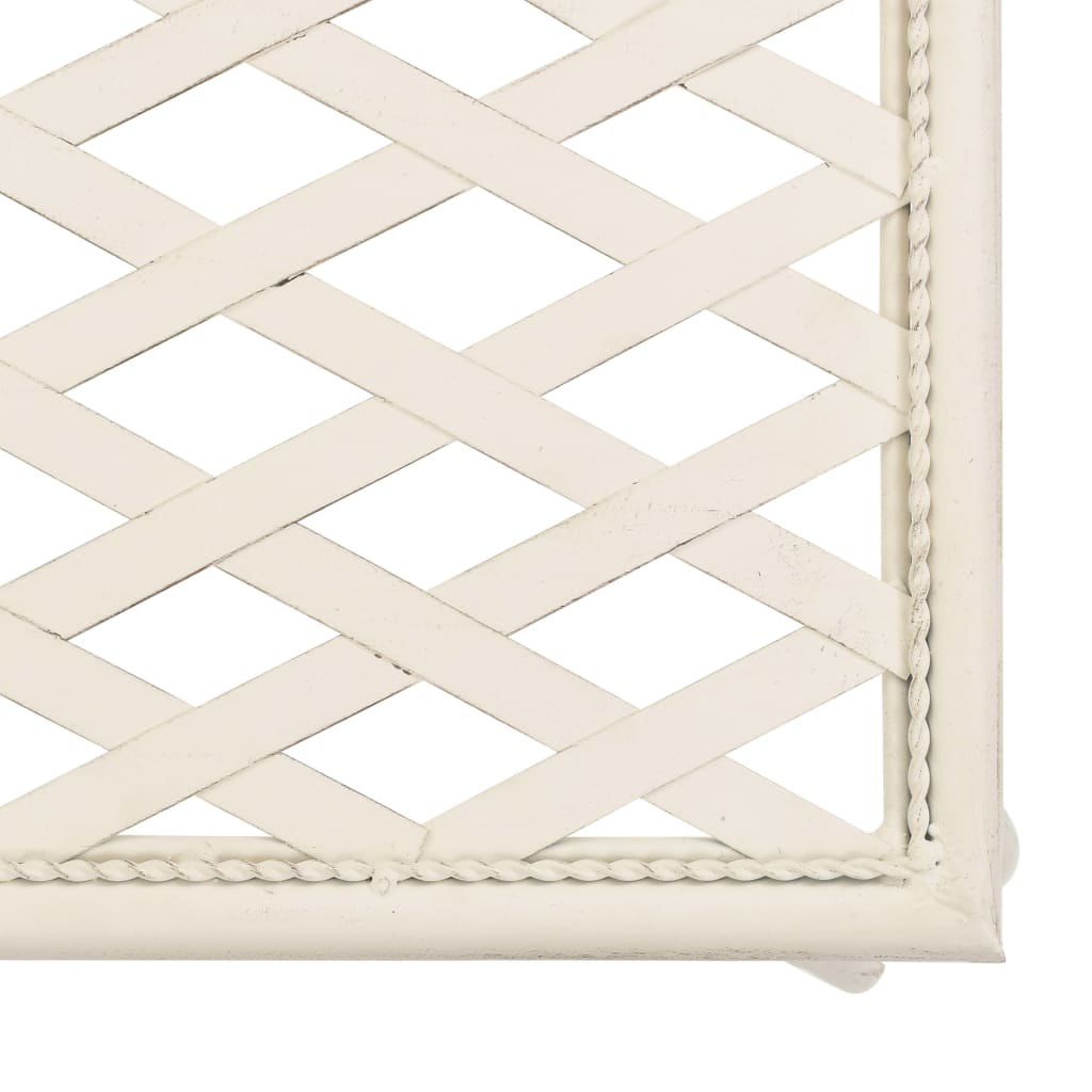 Chaise longue 128 cm metaal antiekwit is nu te koop bij PeponiXL, paradijselijk wonen!