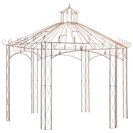 Tuinpaviljoen 4 m ijzer antiekbruin is nu te koop bij PeponiXL, paradijselijk wonen!