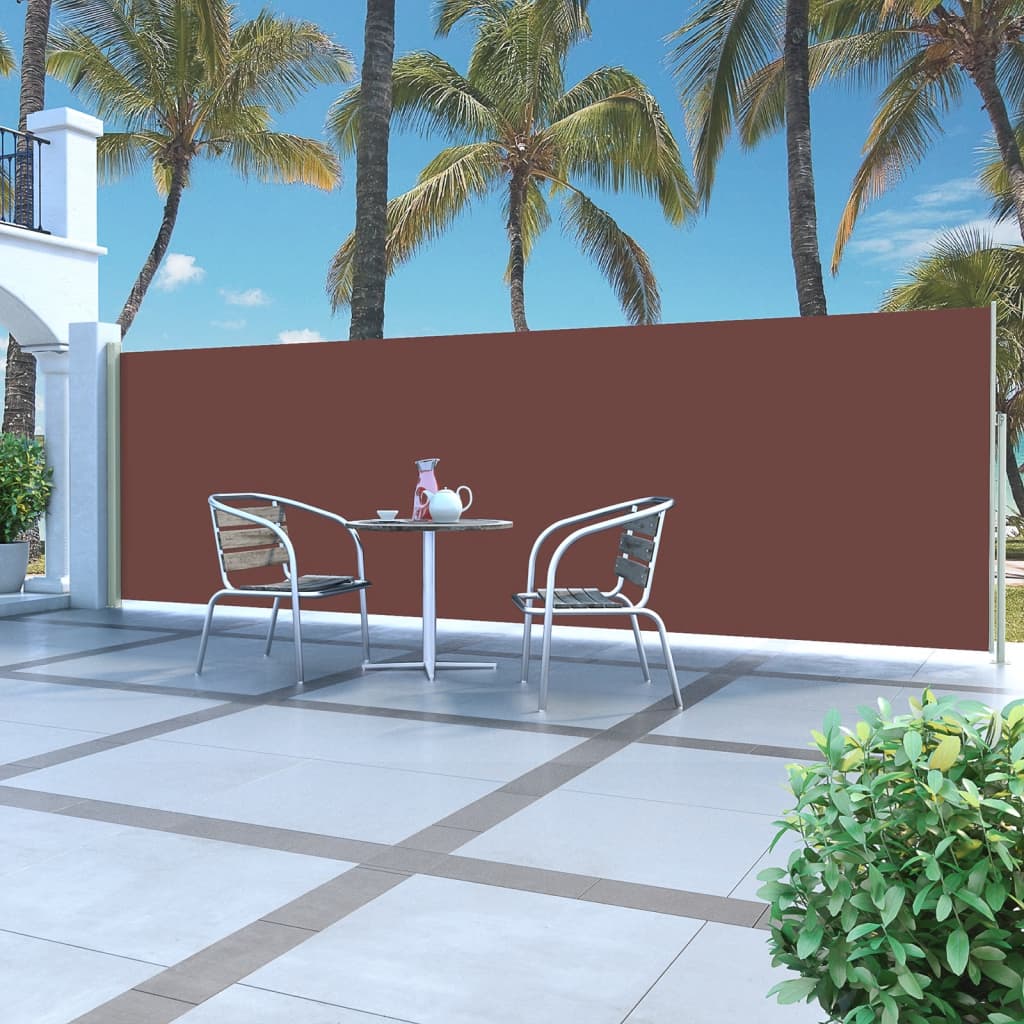 Zijluifel uittrekbaar 160x500 cm bruin is nu te koop bij PeponiXL, paradijselijk wonen!