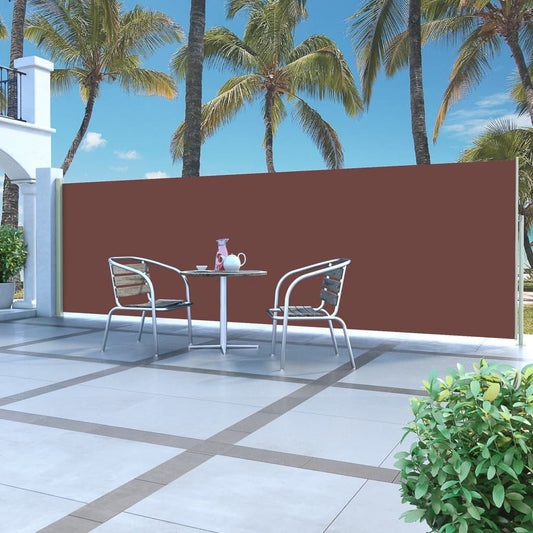 Zijluifel uittrekbaar 160x500 cm bruin is nu te koop bij PeponiXL, paradijselijk wonen!