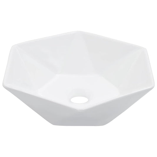 Wastafel 41x36,5x12 cm keramiek wit is nu te koop bij PeponiXL, paradijselijk wonen!