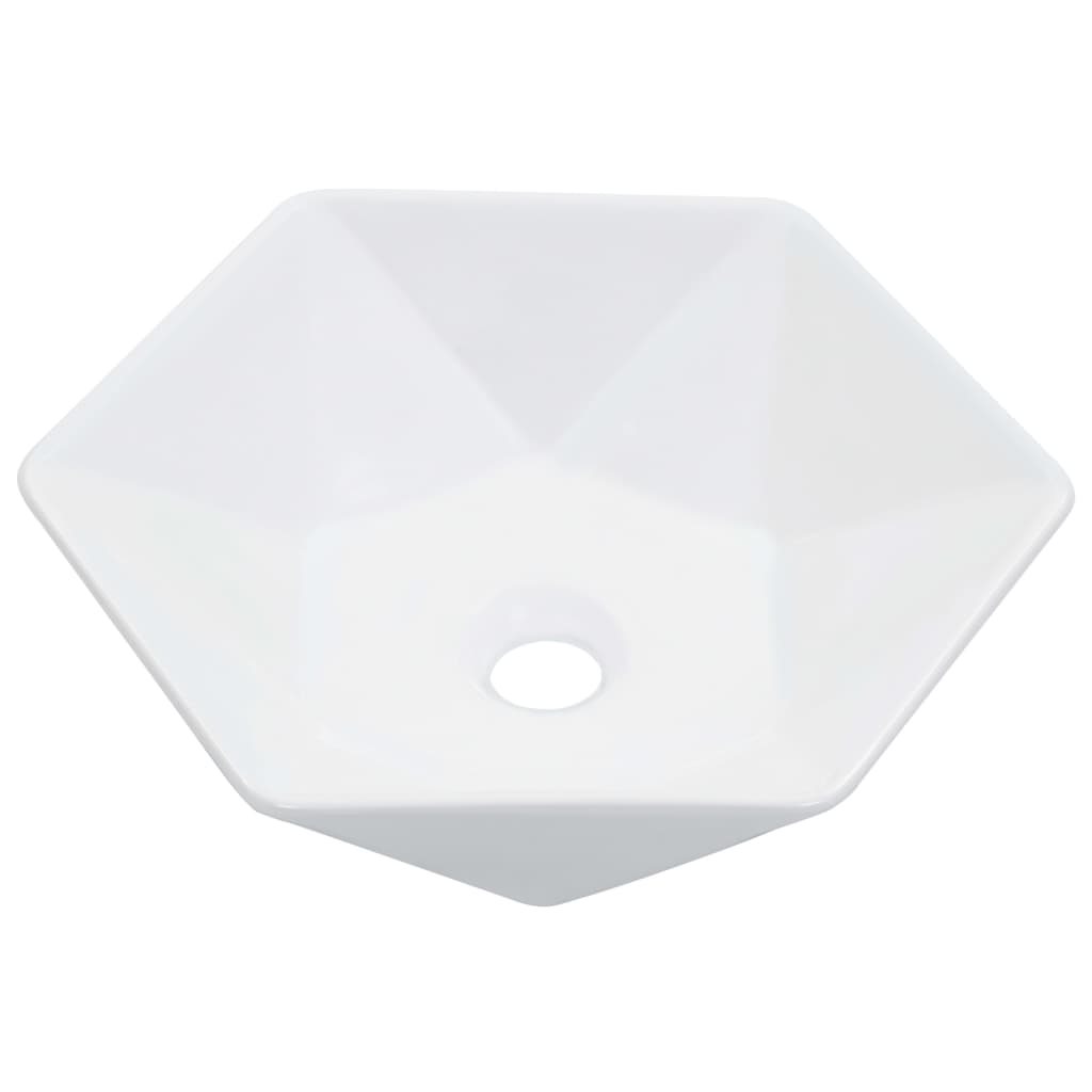 Wastafel 41x36,5x12 cm keramiek wit is nu te koop bij PeponiXL, paradijselijk wonen!