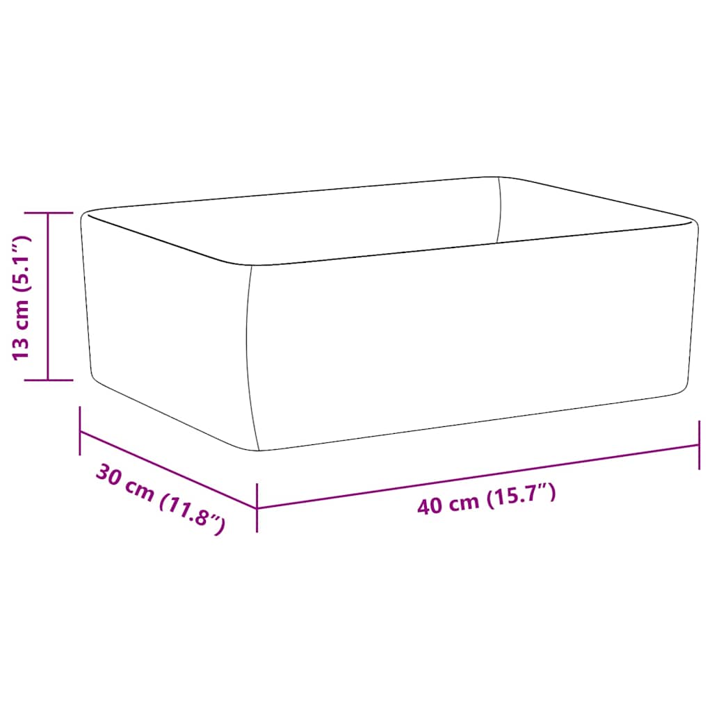 Wastafel 40x30x13 cm keramiek wit is nu te koop bij PeponiXL, paradijselijk wonen!