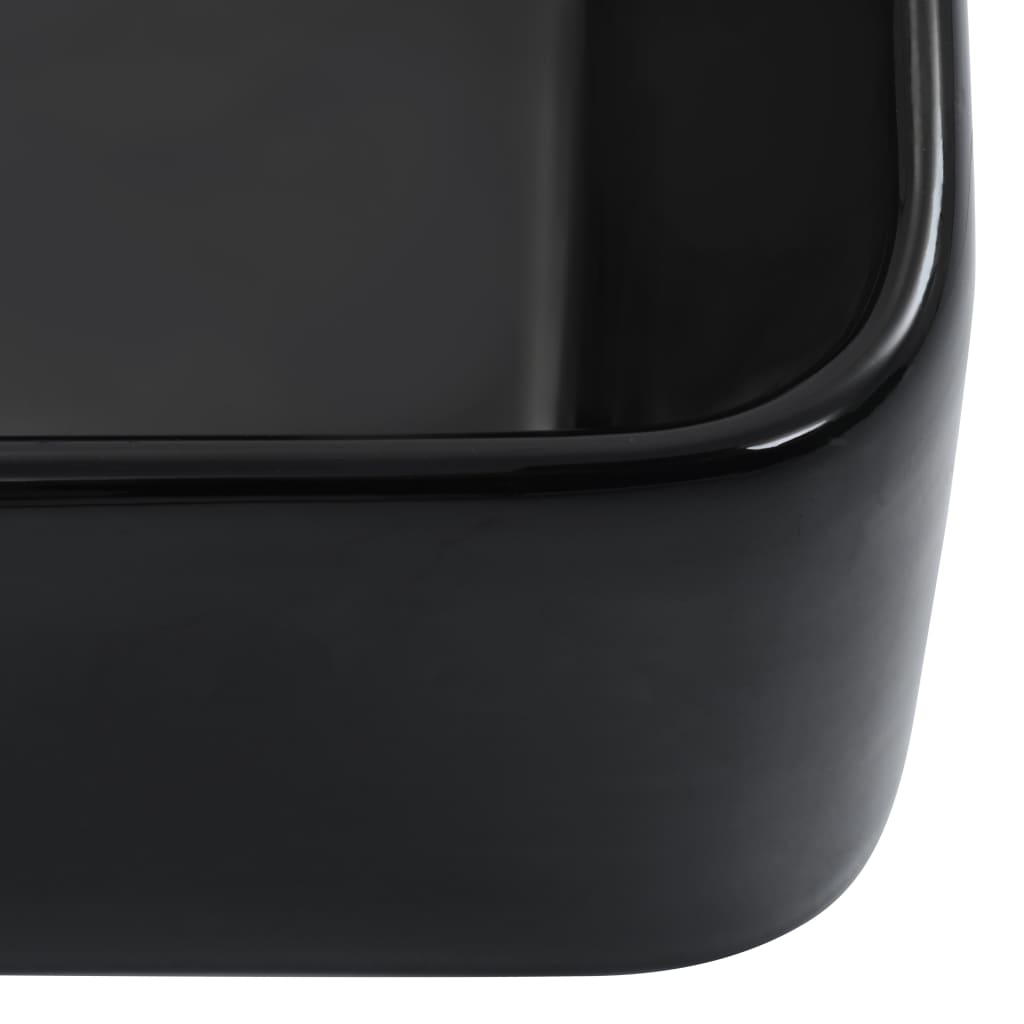 Wastafel 40x30x13 cm keramiek zwart is nu te koop bij PeponiXL, paradijselijk wonen!