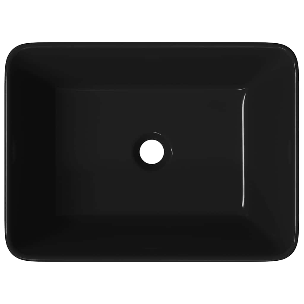Wastafel 40x30x13 cm keramiek zwart is nu te koop bij PeponiXL, paradijselijk wonen!
