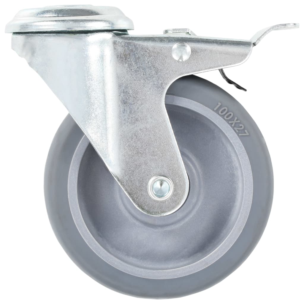 Zwenkwielen met boutgaten 4 st 100 mm is nu te koop bij PeponiXL, paradijselijk wonen!