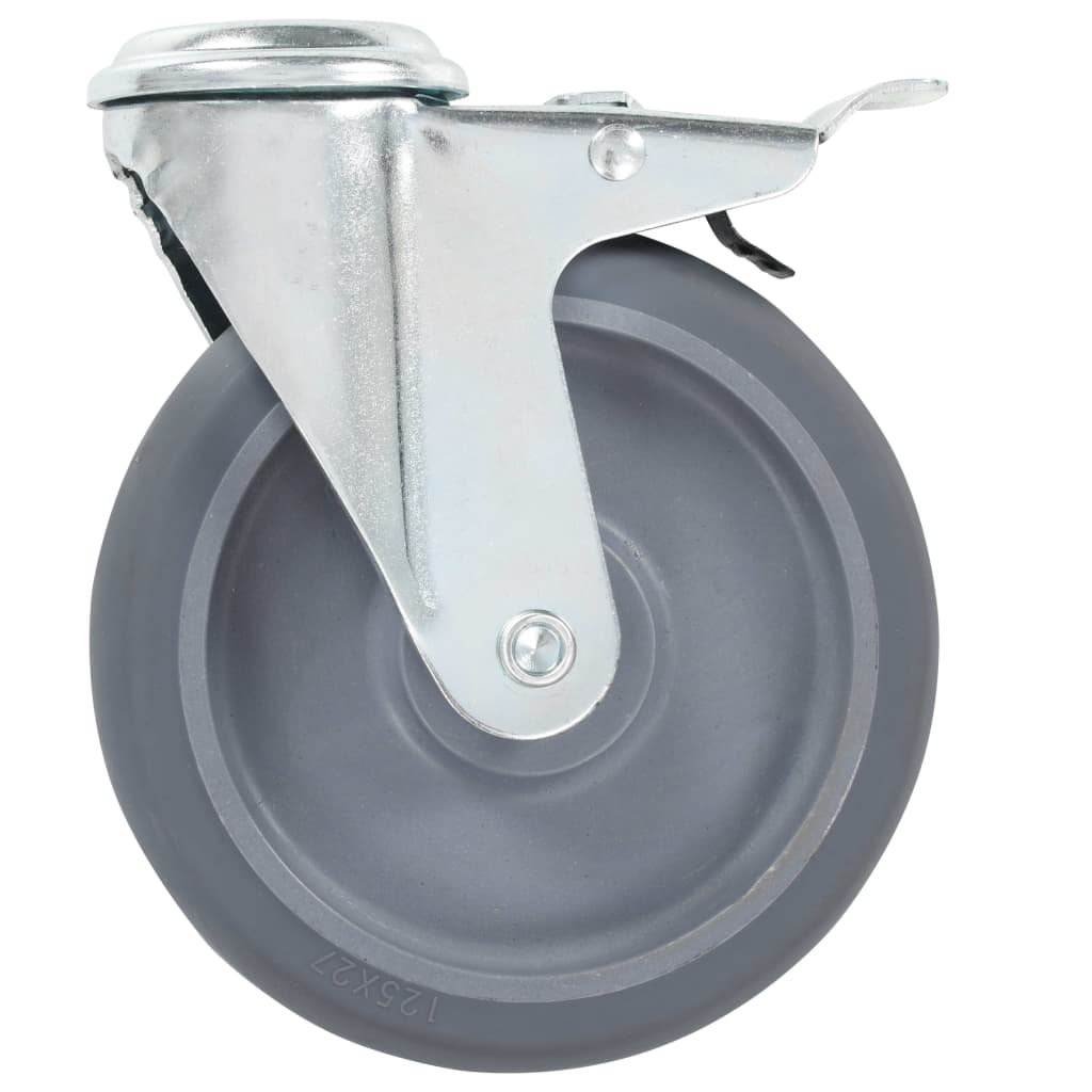 Zwenkwielen met boutgaten 4 st 125 mm is nu te koop bij PeponiXL, paradijselijk wonen!