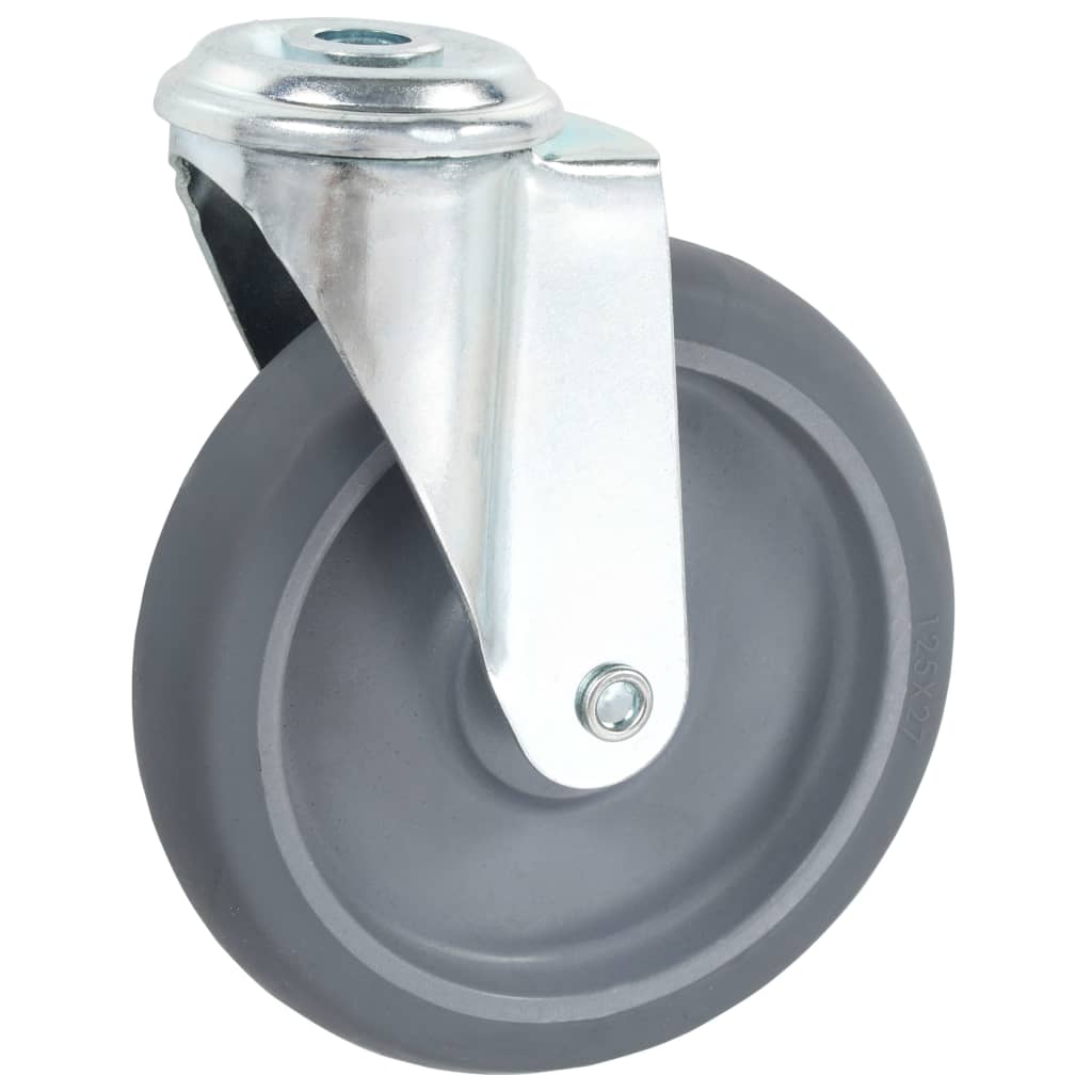 Zwenkwielen met boutgaten 4 st 125 mm is nu te koop bij PeponiXL, paradijselijk wonen!