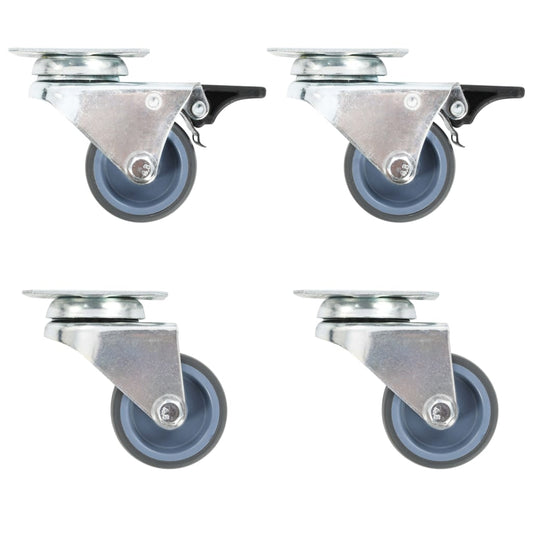 Zwenkwielen dubbel 4 st 50 mm is nu te koop bij PeponiXL, paradijselijk wonen!