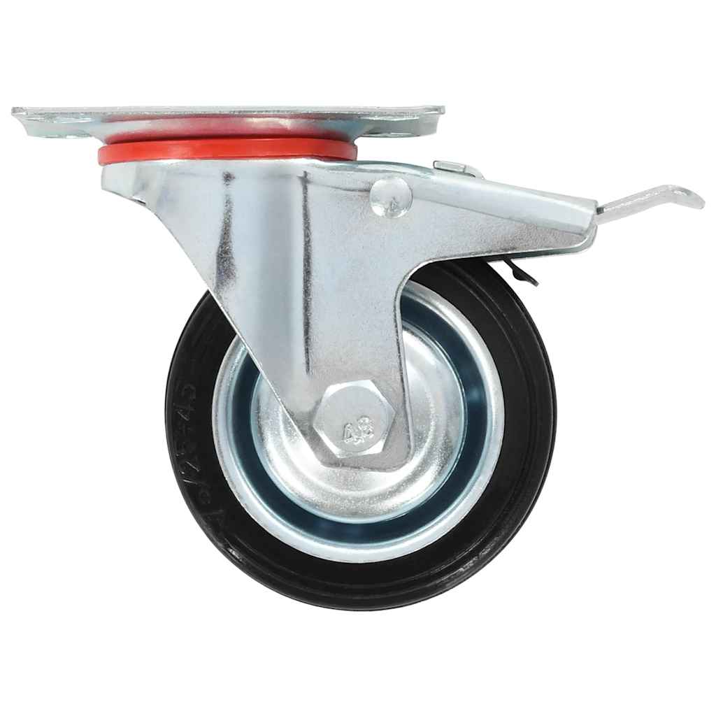 Zwenkwielen met dubbele remmen 4 st 75 mm is nu te koop bij PeponiXL, paradijselijk wonen!