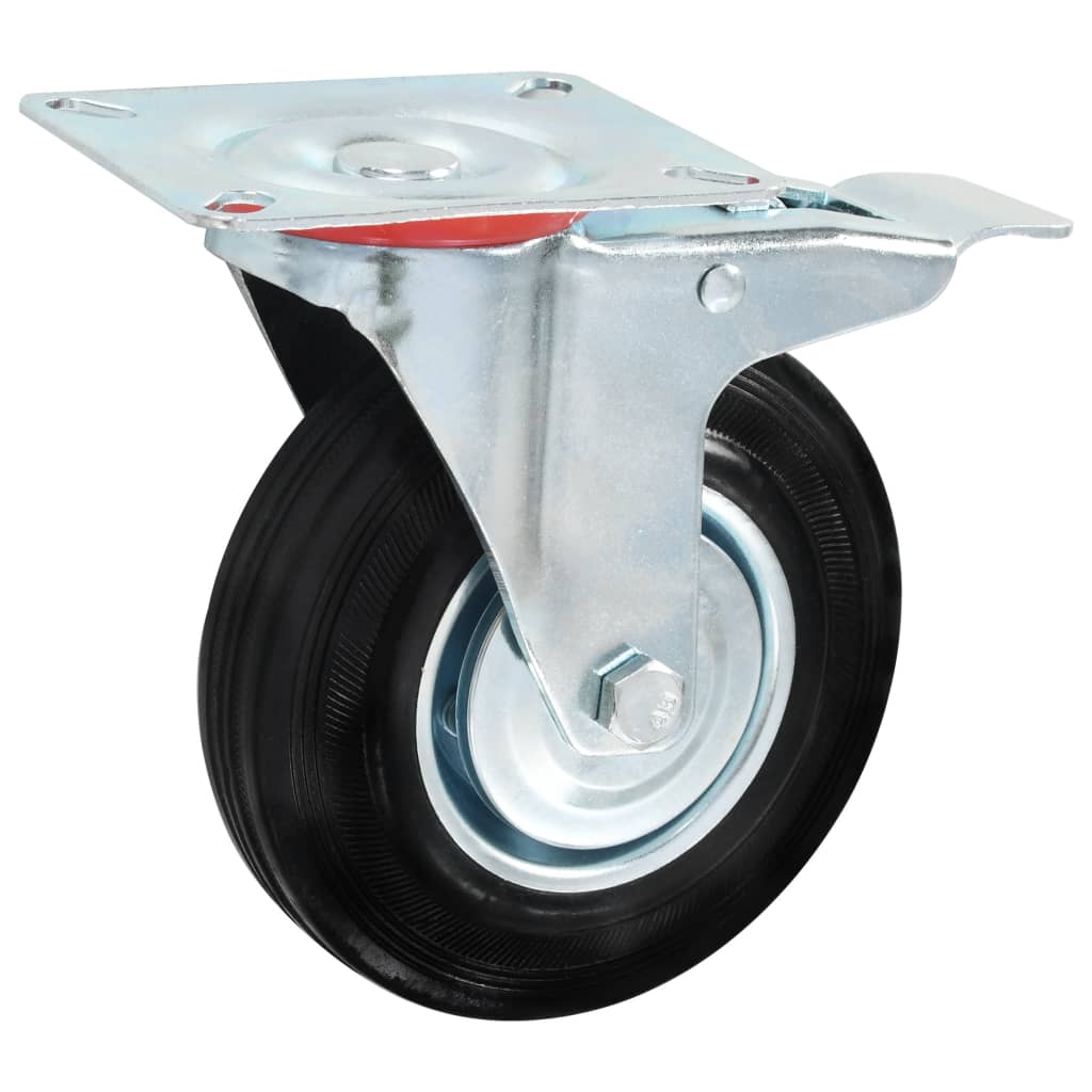 Zwenkwielen met dubbele remmen 4 st 125 mm is nu te koop bij PeponiXL, paradijselijk wonen!