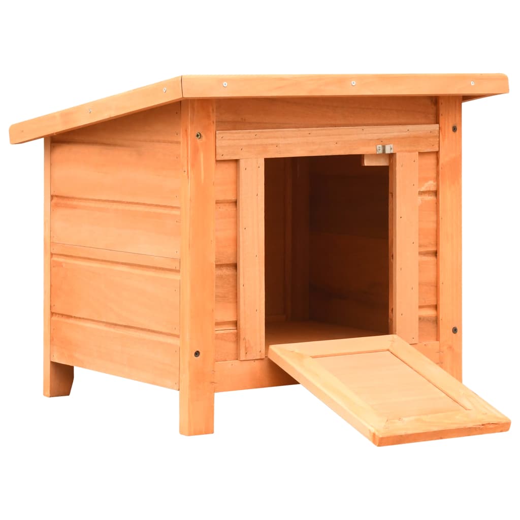Kattenhuis 50x46x43,5 cm massief grenen- en vurenhout is nu te koop bij PeponiXL, paradijselijk wonen!