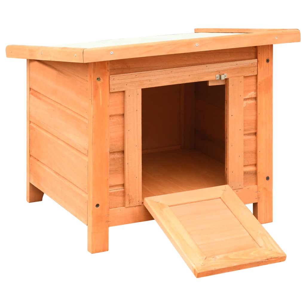 Kattenhuis 50x46x43,5 cm massief grenen- en vurenhout is nu te koop bij PeponiXL, paradijselijk wonen!