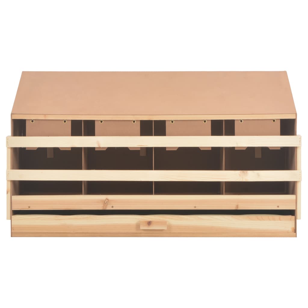 Kippenlegkast 4 compartimenten 106x40x59 cm massief grenenhout is nu te koop bij PeponiXL, paradijselijk wonen!