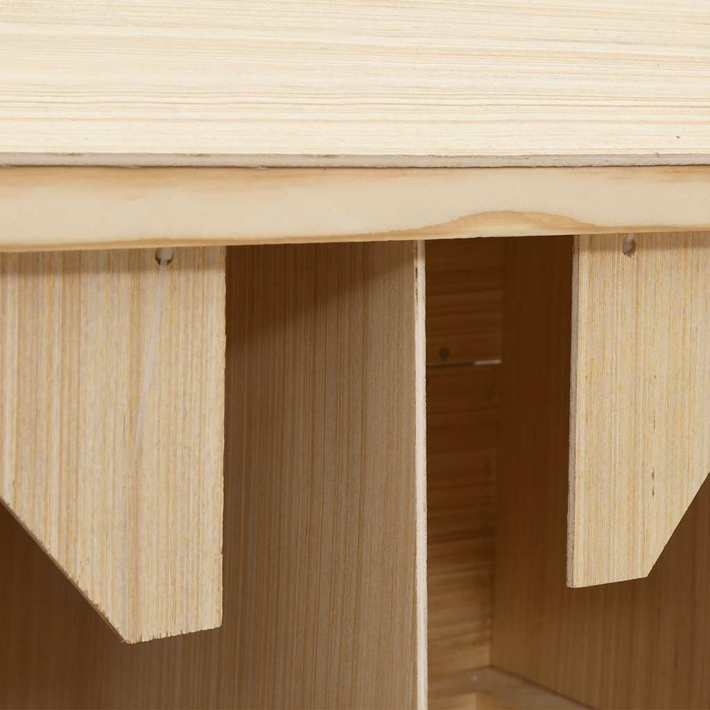 Kippenlegkast 4 compartimenten 106x40x59 cm massief grenenhout is nu te koop bij PeponiXL, paradijselijk wonen!