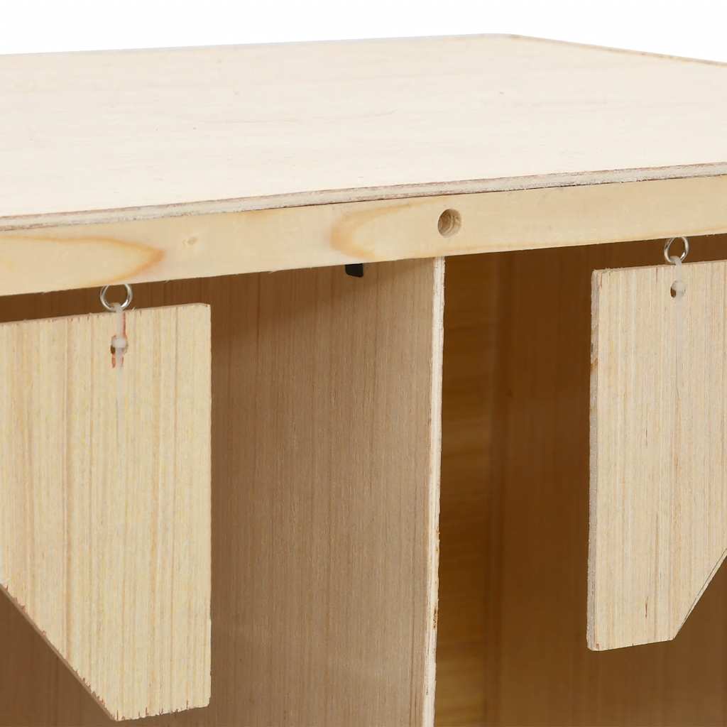 Kippenlegkast 5 compartimenten 117x33x38 cm massief grenenhout is nu te koop bij PeponiXL, paradijselijk wonen!