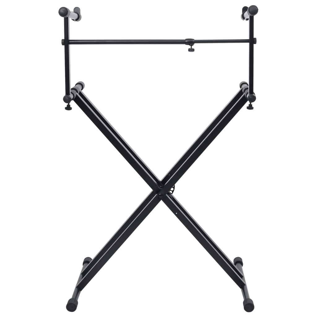 Keyboardstandaard X-frame dubbel versterkt zwart is nu te koop bij PeponiXL, paradijselijk wonen!