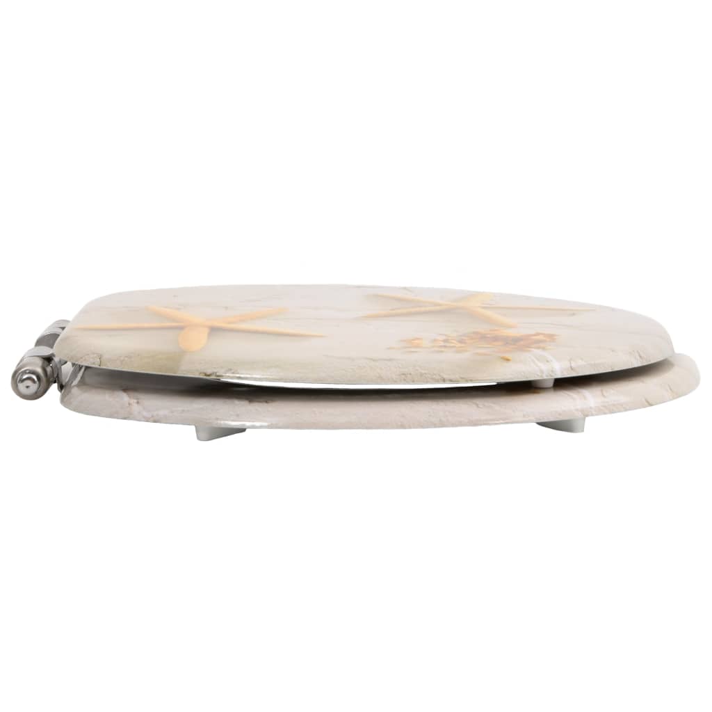 Toiletbril met soft-close deksel zeester MDF is nu te koop bij PeponiXL, paradijselijk wonen!