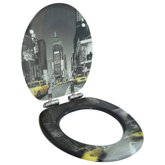 Toiletbril met soft-close deksel New York MDF is nu te koop bij PeponiXL, paradijselijk wonen!