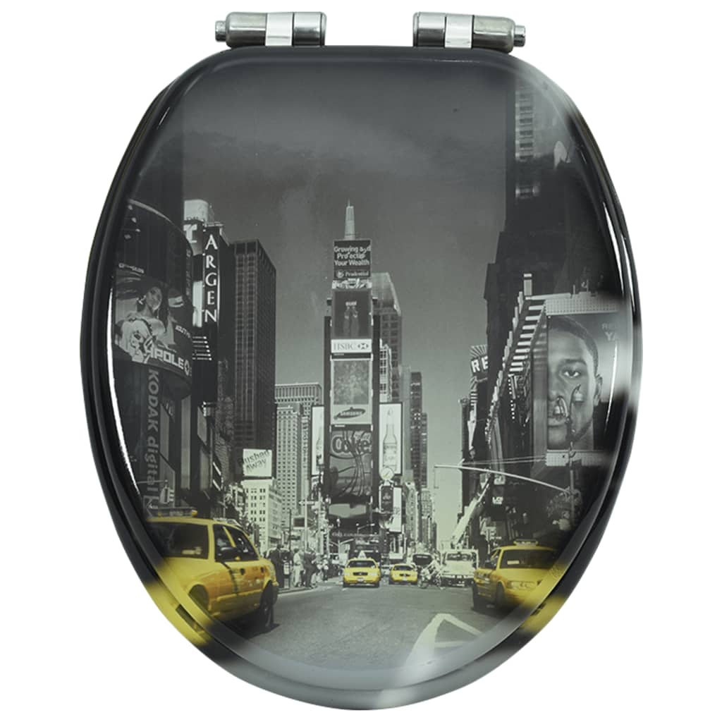 Toiletbril met soft-close deksel New York MDF is nu te koop bij PeponiXL, paradijselijk wonen!