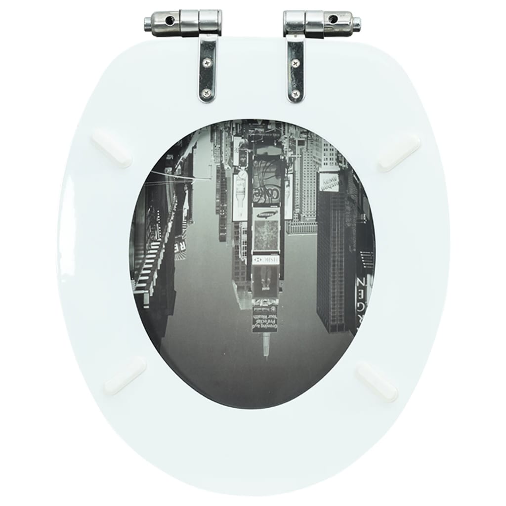 Toiletbril met soft-close deksel New York MDF is nu te koop bij PeponiXL, paradijselijk wonen!