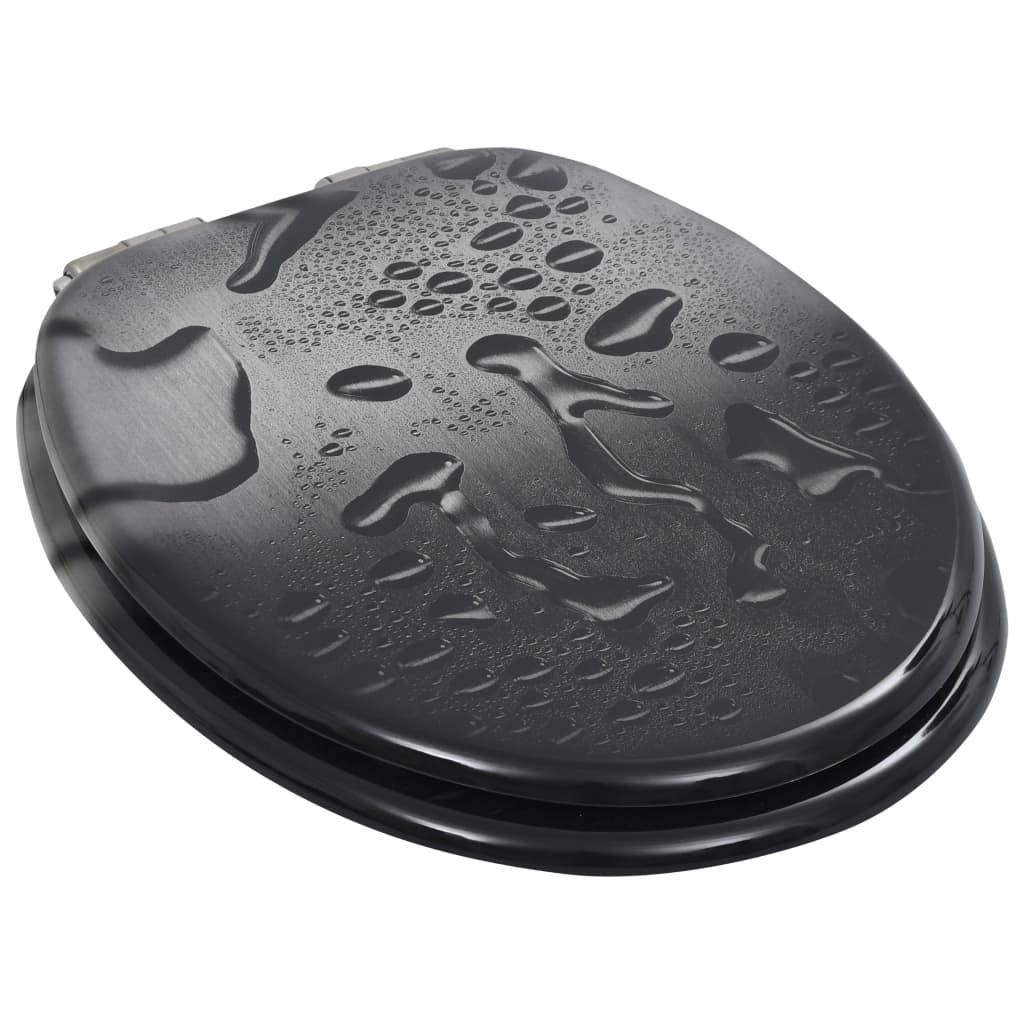 Toiletbril met soft-close deksel waterdruppel MDF is nu te koop bij PeponiXL, paradijselijk wonen!