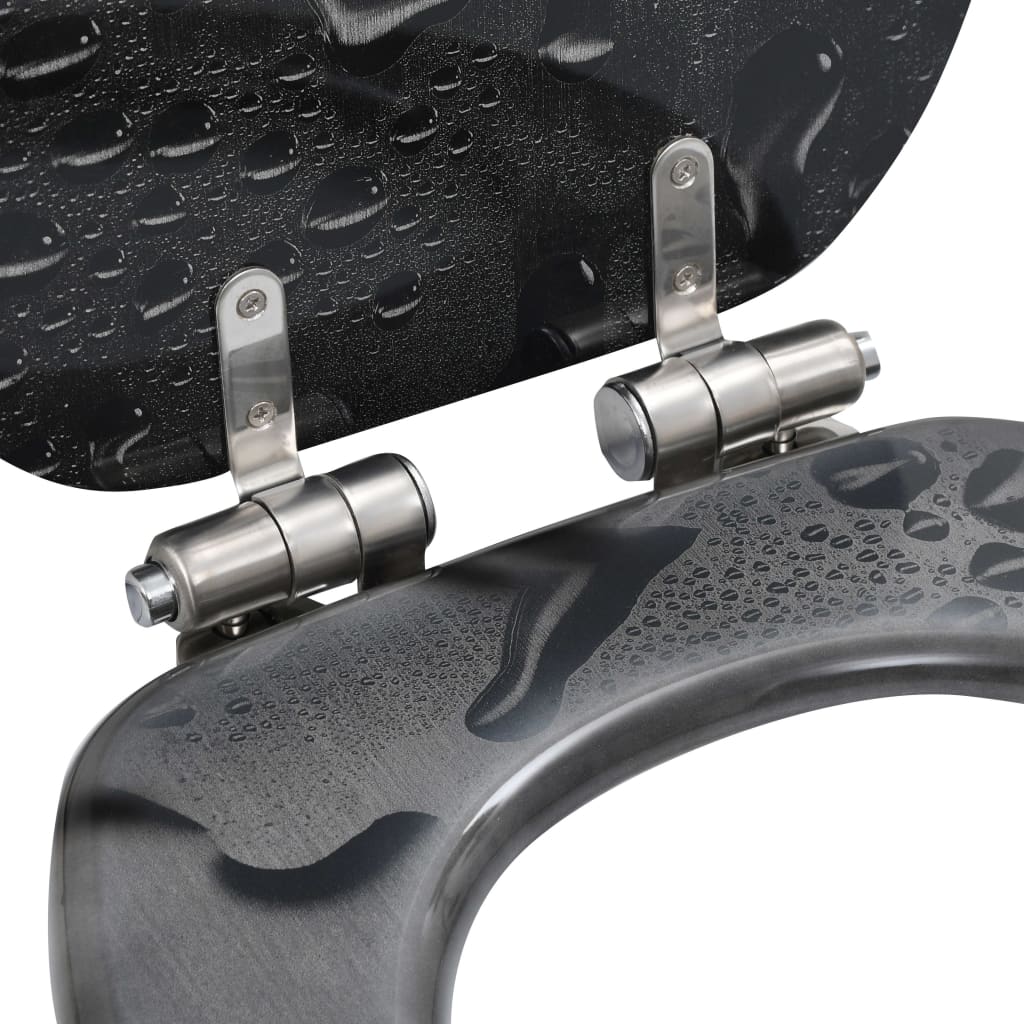 Toiletbril met soft-close deksel waterdruppel MDF is nu te koop bij PeponiXL, paradijselijk wonen!