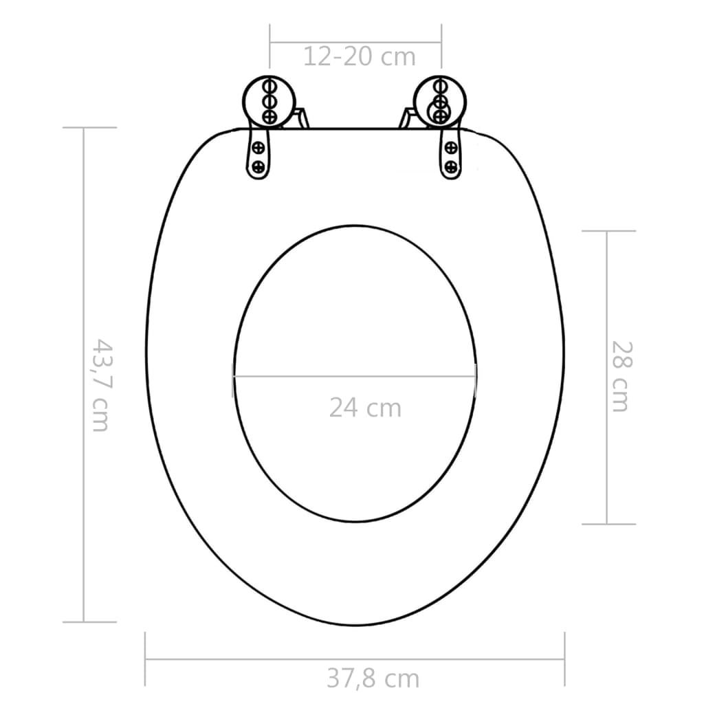 Toiletbril met soft-close deksel kiezelstenen MDF is nu te koop bij PeponiXL, paradijselijk wonen!