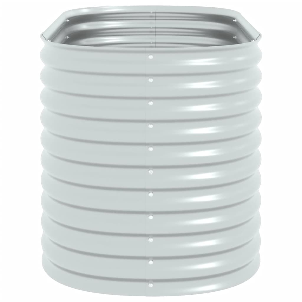 Plantenbak verhoogd 160x80x81 cm gegalvaniseerd staal zilver is nu te koop bij PeponiXL, paradijselijk wonen!