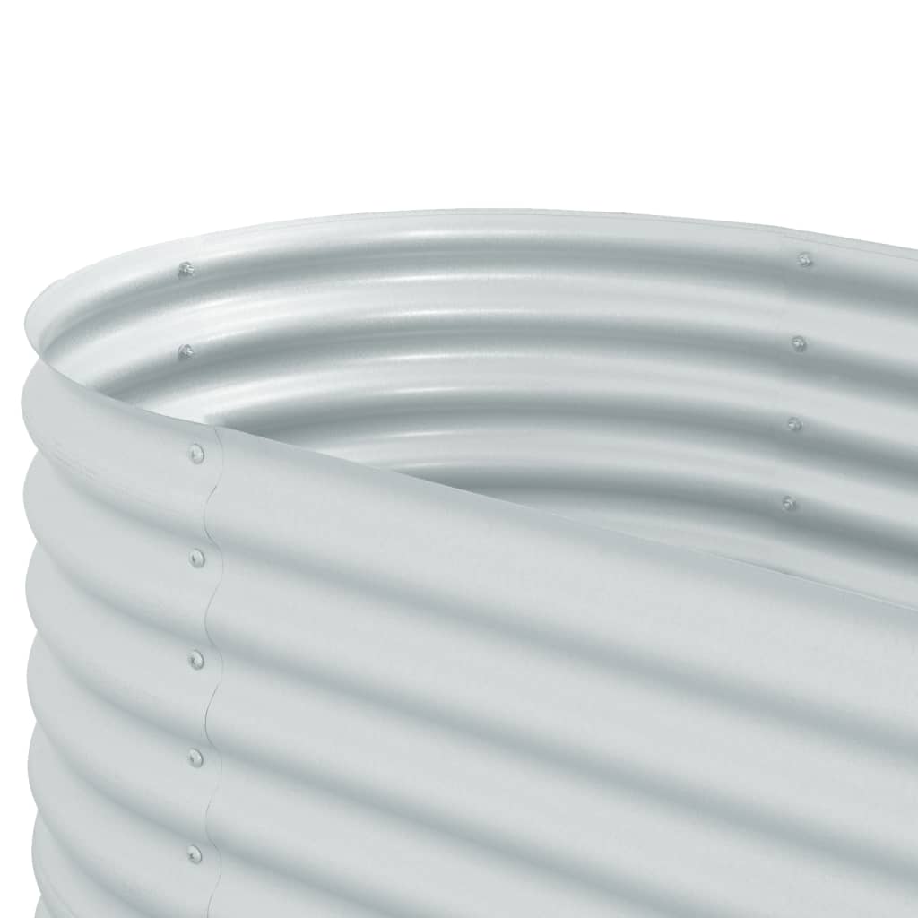 Plantenbak verhoogd 160x80x81 cm gegalvaniseerd staal zilver is nu te koop bij PeponiXL, paradijselijk wonen!