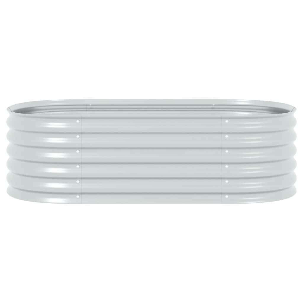 Plantenbak verhoogd 160x80x44 cm gegalvaniseerd staal zilver is nu te koop bij PeponiXL, paradijselijk wonen!