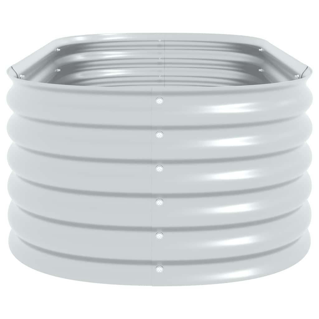 Plantenbak verhoogd 160x80x44 cm gegalvaniseerd staal zilver is nu te koop bij PeponiXL, paradijselijk wonen!