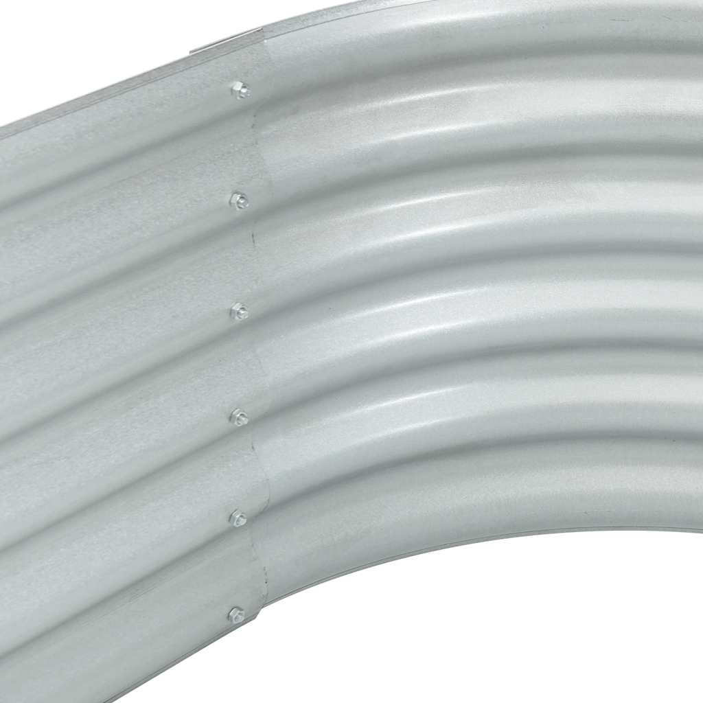 Plantenbak verhoogd 160x80x44 cm gegalvaniseerd staal zilver is nu te koop bij PeponiXL, paradijselijk wonen!