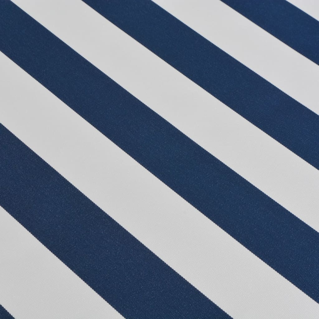 Luifel handmatig uittrekbaar 450 cm blauw/wit is nu te koop bij PeponiXL, paradijselijk wonen!
