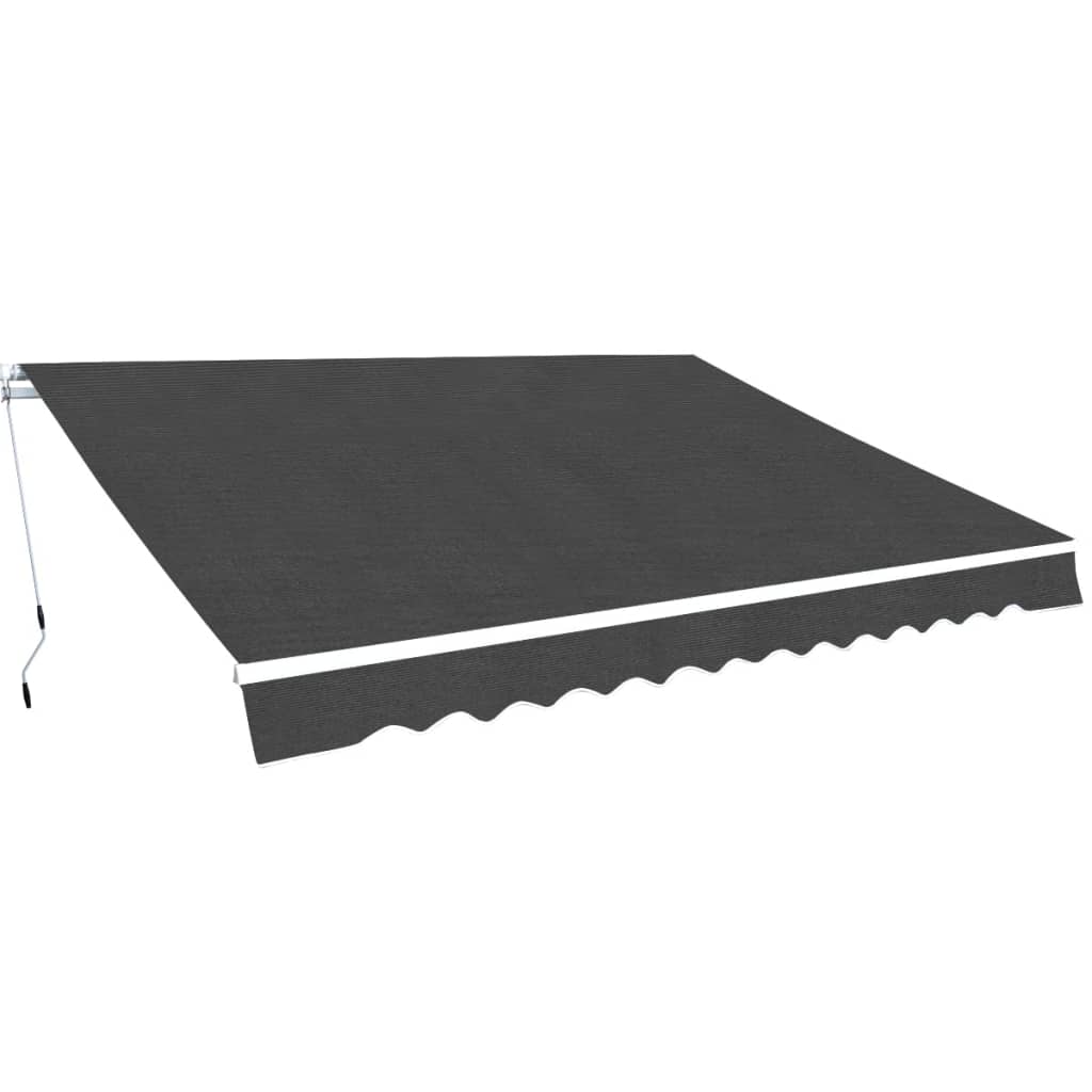 Luifel handmatig uittrekbaar 350 cm antraciet is nu te koop bij PeponiXL, paradijselijk wonen!