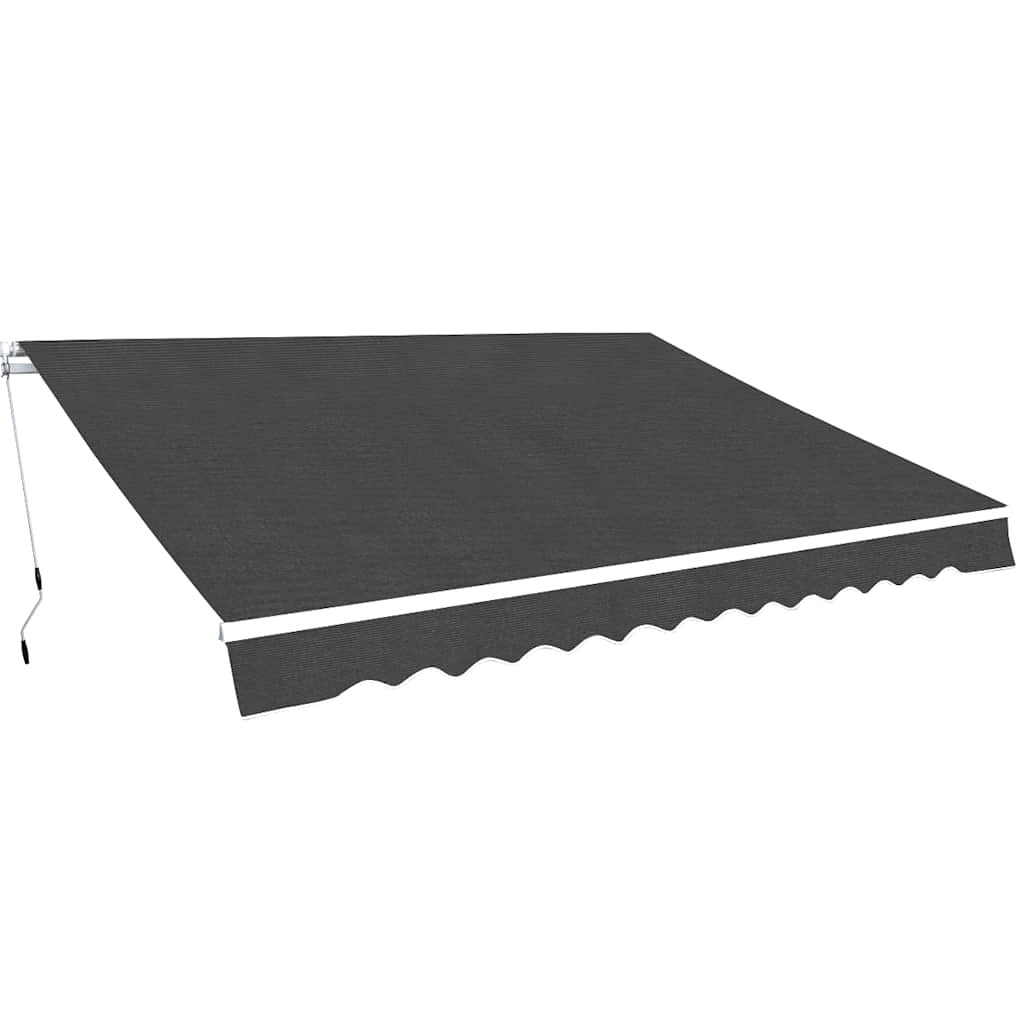Luifel handmatig uittrekbaar 500 cm antraciet is nu te koop bij PeponiXL, paradijselijk wonen!