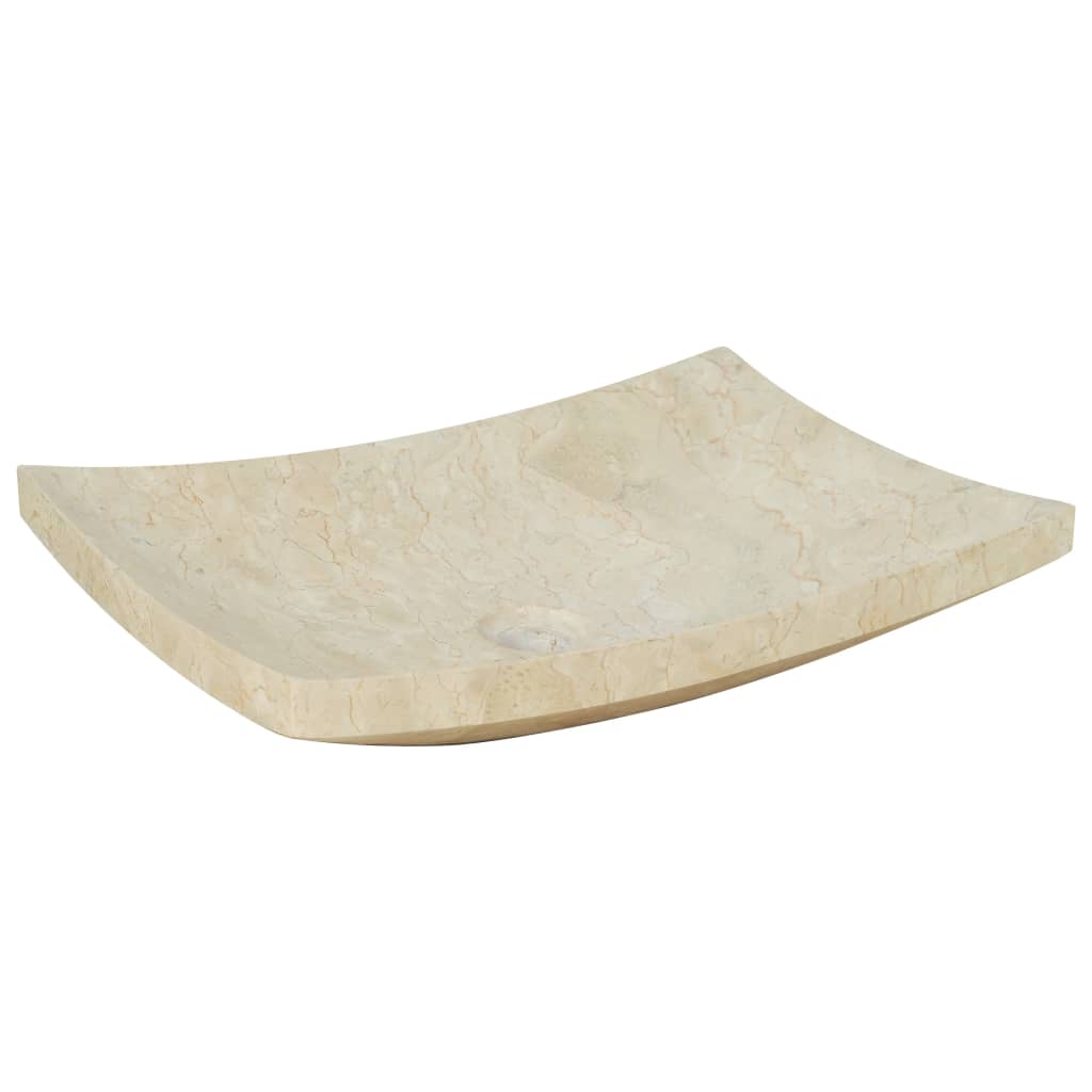 Gootsteen 50x35x12 cm marmer crème is nu te koop bij PeponiXL, paradijselijk wonen!