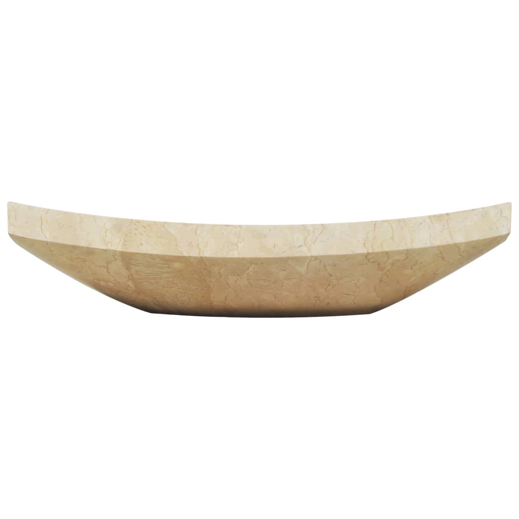 Gootsteen 50x35x12 cm marmer crème is nu te koop bij PeponiXL, paradijselijk wonen!