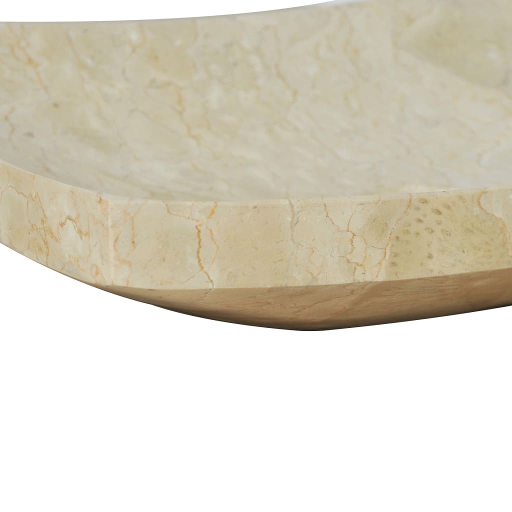 Gootsteen 50x35x12 cm marmer crème is nu te koop bij PeponiXL, paradijselijk wonen!