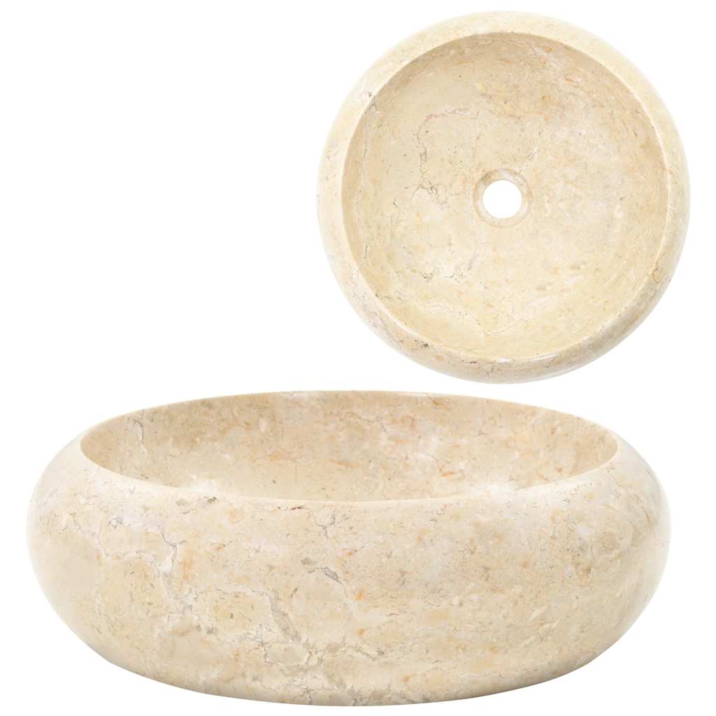 Gootsteen 40x12 cm marmer crème is nu te koop bij PeponiXL, paradijselijk wonen!