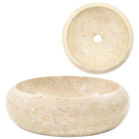 Gootsteen 40x12 cm marmer crème is nu te koop bij PeponiXL, paradijselijk wonen!